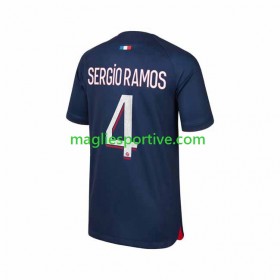 Completo Calcio Paris Saint Germain Sergio Ramos 4 Divisa Prima 2023-2024